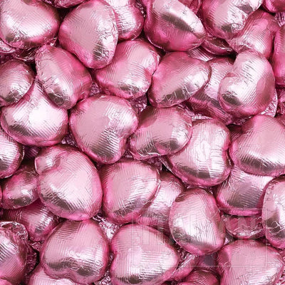 Whitakers Pink Foiled Chocolate Hearts - 1kg