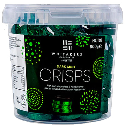 Whitakers Dark Chocolate Mint Honeycomb Crisps - 800g