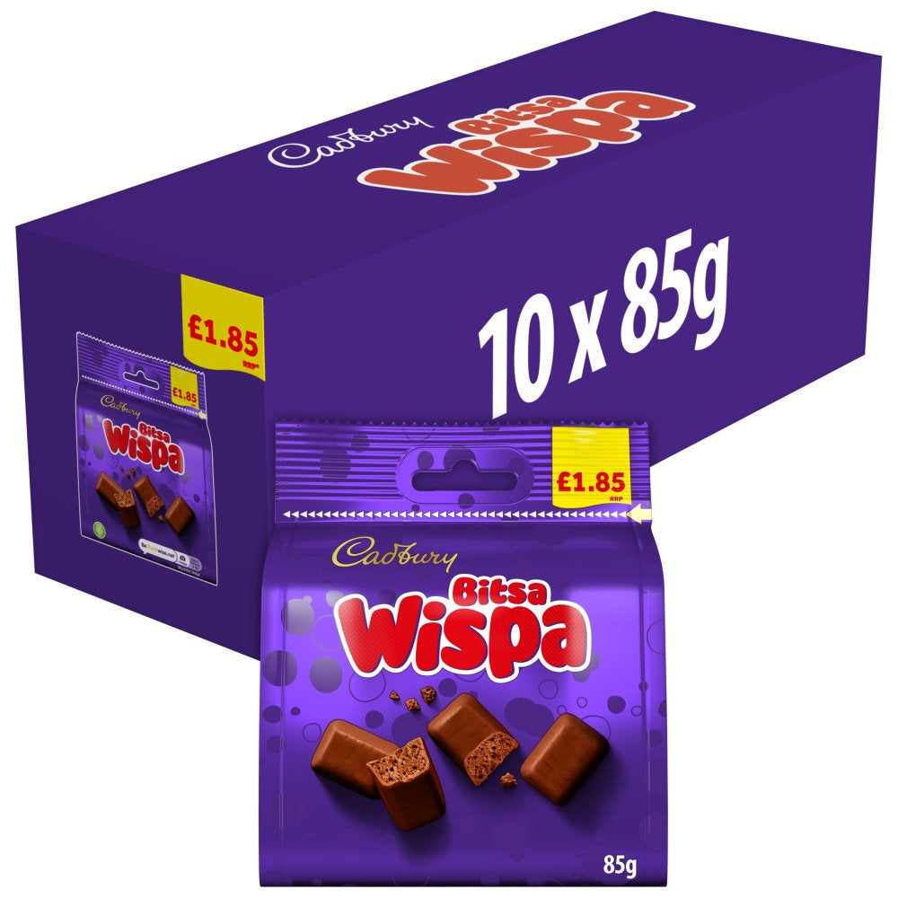 Cadbury Bitsa Wispa Chocolate Bag 85g PMP
