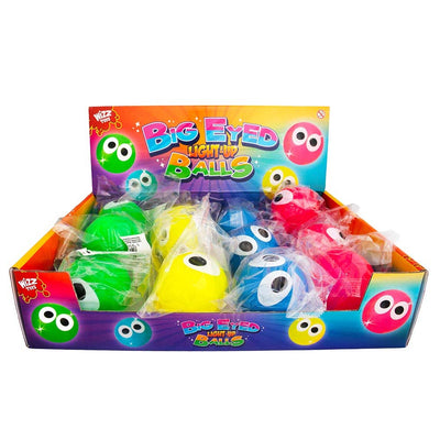 Wizz Toys Big-Eyed Light Up Balls – 12 Pack