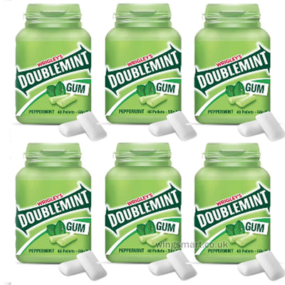 Wrigley’s Doublemint Peppermint Chewing Gum 6 x 58.4g – Long-Lasting Freshness