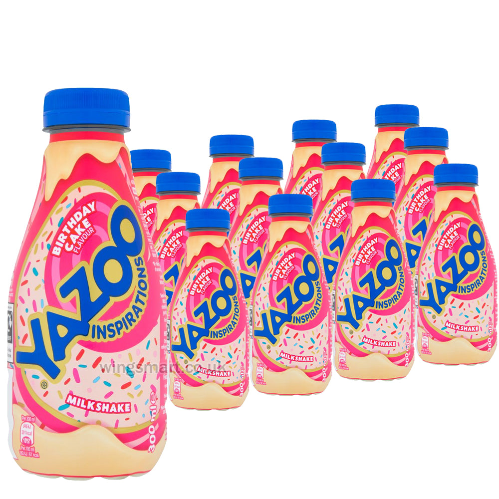 YAZOO Inspirations Birthday Cake Flavour Milkshake 300ml (Pack of 12)