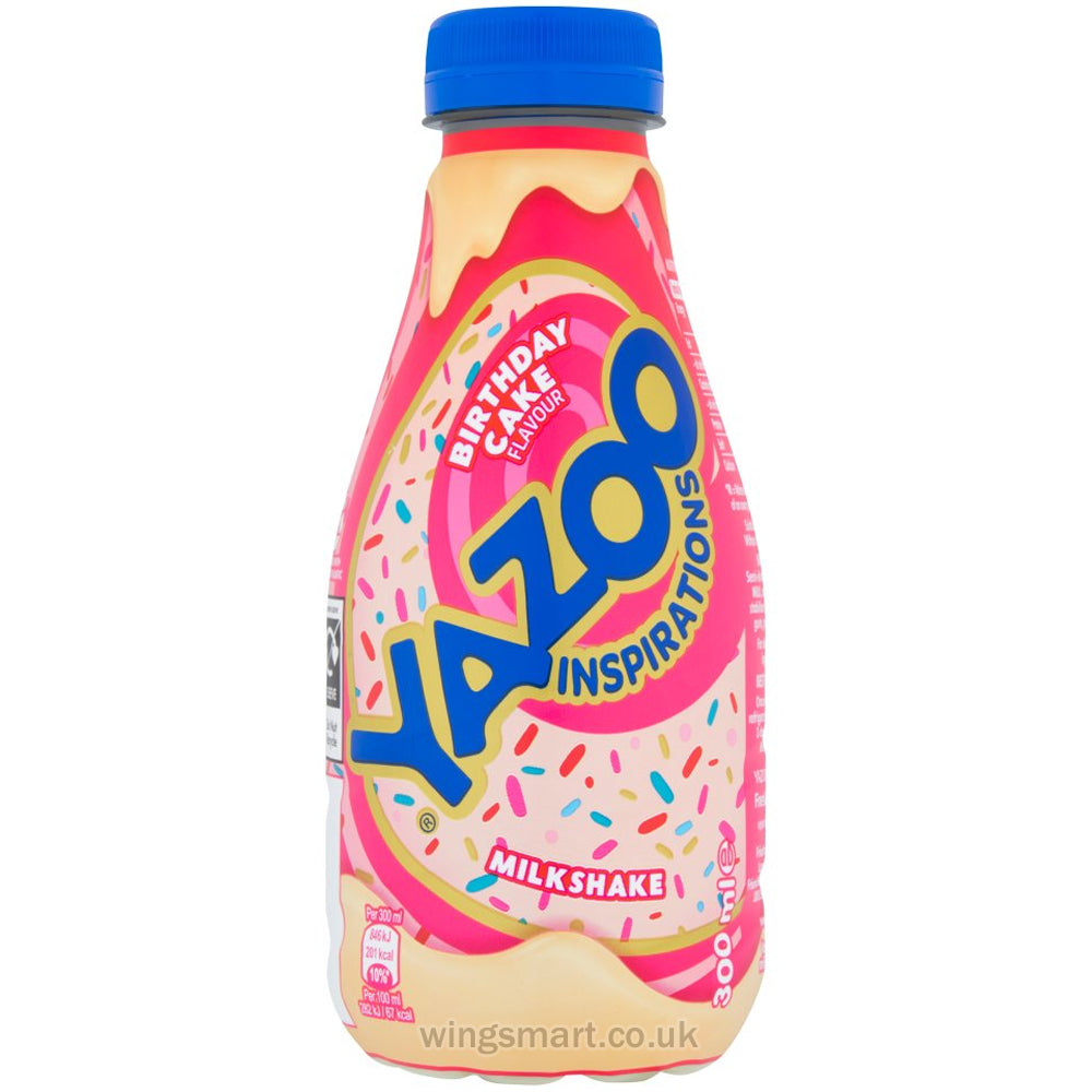 YAZOO Inspirations Birthday Cake Flavour Milkshake 300ml (Pack of 12)