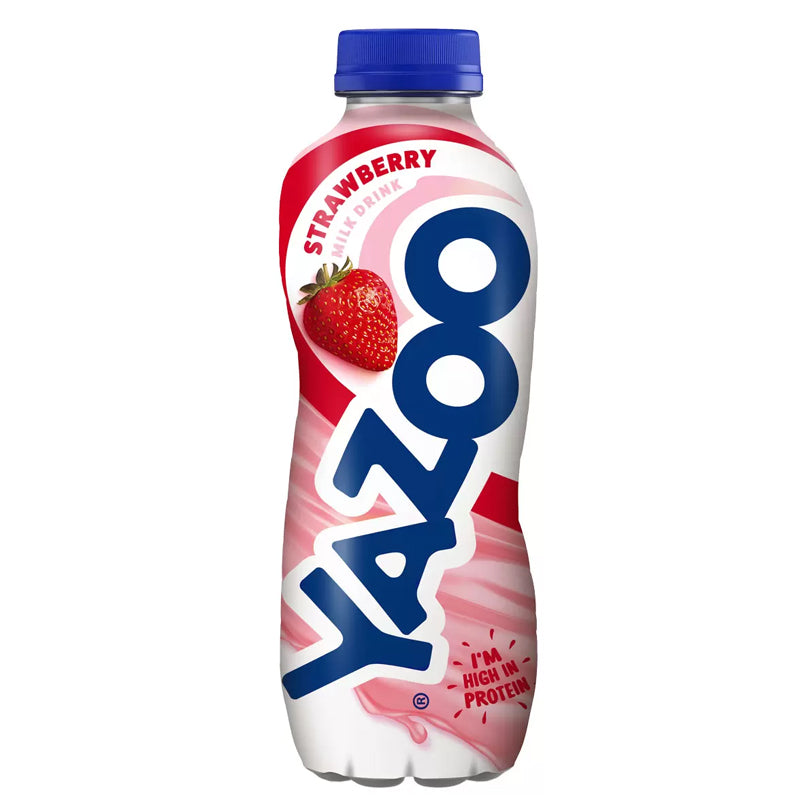 Yazoo Strawberry Milkshake 400ml (Pack of 10) – Ready to Drink Strawberry Flavoured Milk