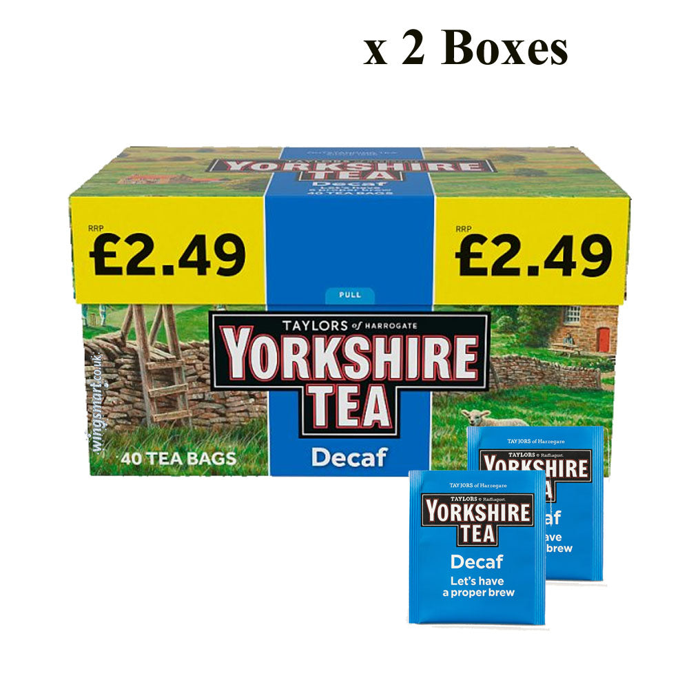 Yorkshire Tea 40 Decaf Tea Bags 125g