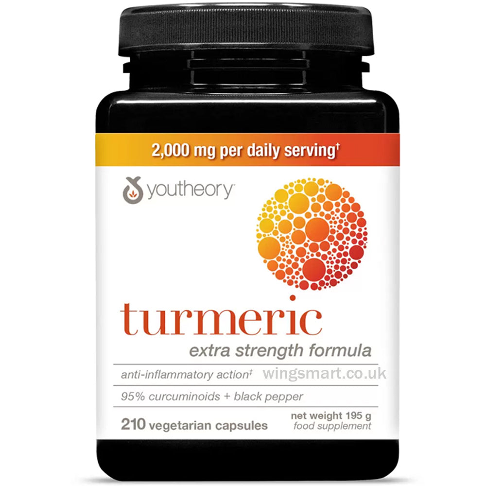 Youtheory Strong Turmeric Advanced, 210 Count