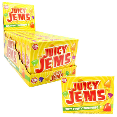 Zed Candy Juicy Jems Box 140g (Pack of 10)