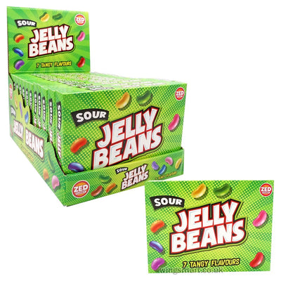 Zed Candy Sour Jelly Beans Box 120g (Pack of 12)