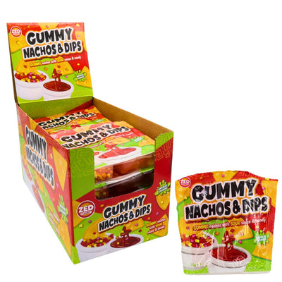 Zed Candy Gummy Nachos & Dips 51g – 12 Pack Box