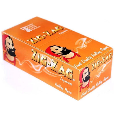 ZIG-ZAG Liquorice Regular Size Rolling Papers – 50 Pack