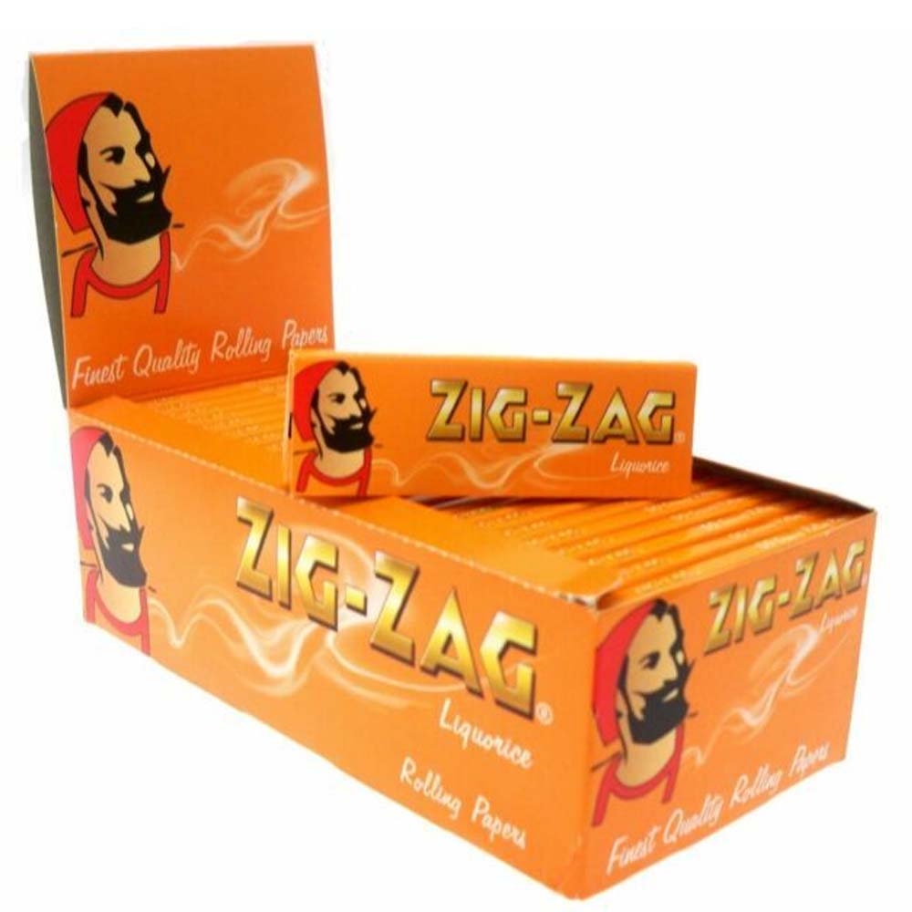 ZIG-ZAG Liquorice Regular Size Rolling Papers – 50 Pack