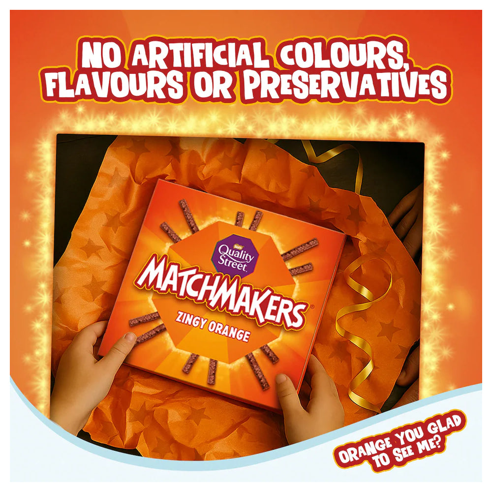 Quality Street Matchmakers Zingy Orange Chocolate Box 120g (Pack of 3)