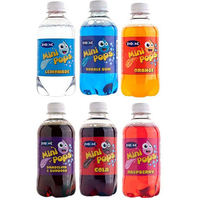 Zodiac Mini Pops 330ml Fizzy Drink – 6 Pack (Multiple Flavours Available)