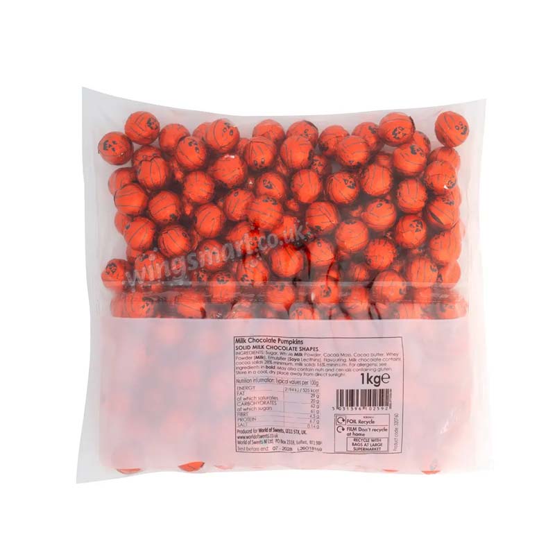 Solid Milk Chocolate Pumpkins Bag 1kg