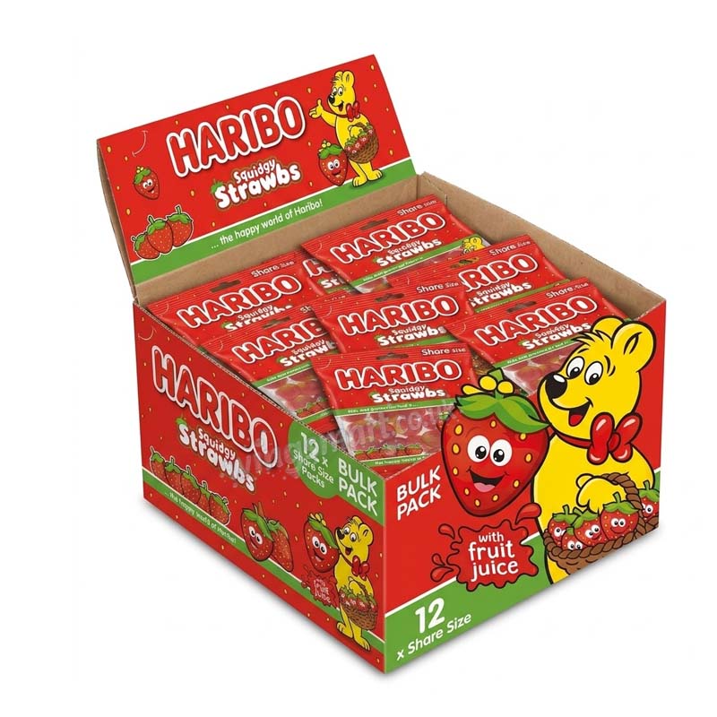 Haribo Squidgy Strawbs 160g (Pack of 12)