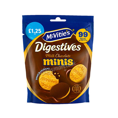 McVitie's Milk Chocolate Digestive Minis Biscuits 80g PMP (Pack of 6)