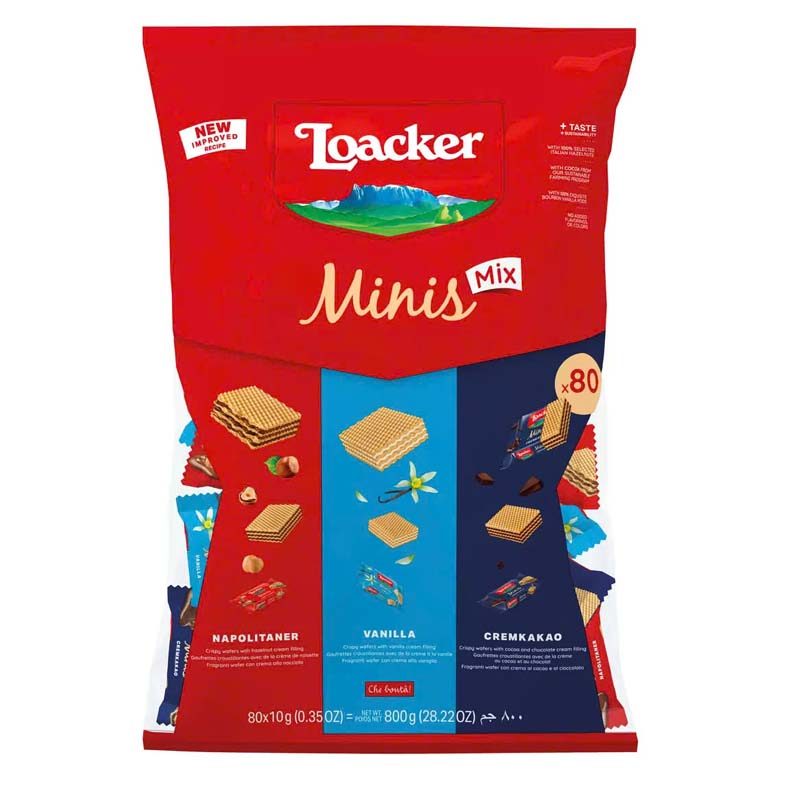Loacker Mini Mix 800g (40 or 80 Packs)