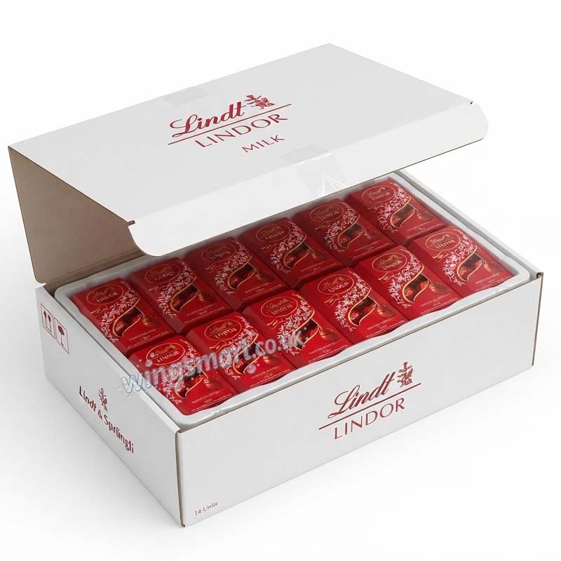 Lindt Lindor Milk Chocolate Truffles Treat Box 37g (07 or 14 Boxes)