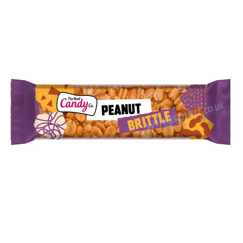 The Real Candy Co. Peanut Brittle Bar 100g (Box Of 12)