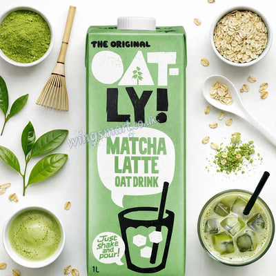 Oatly Matcha Latte Oat Drink 6 x 1L | Ready to Drink Vegan Matcha Latte