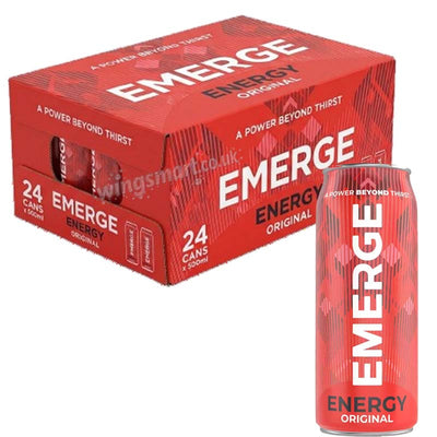 Emerge Energy Drink 24 x 250ml Mixed Fruit Flavour Cans