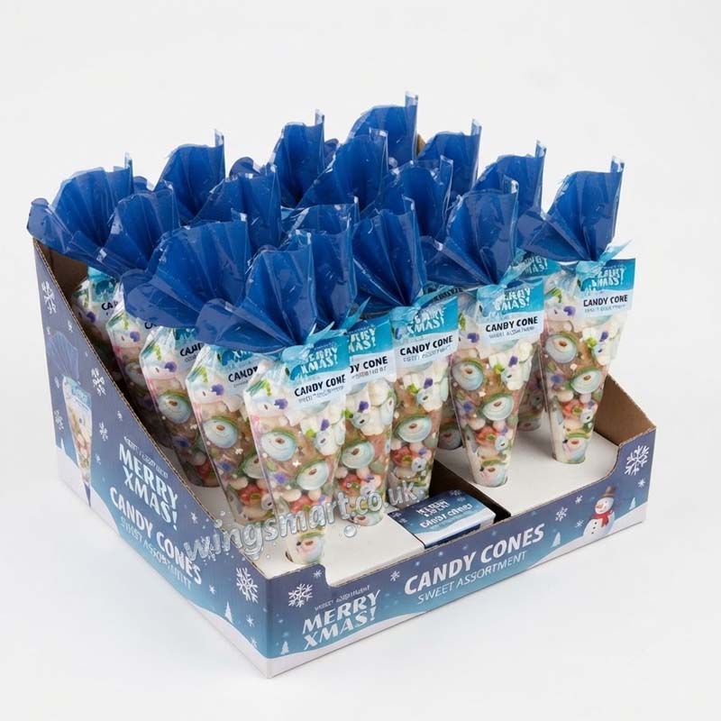 Snowman & Snowdog Candy Cones 18 x 150g Fullbox