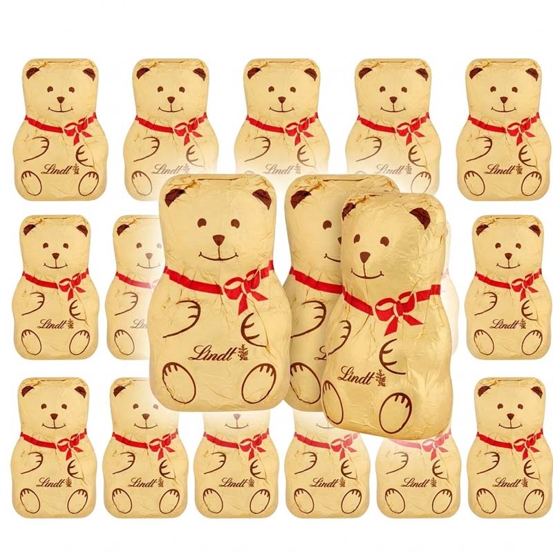 Lindt Teddy Christmas Milk Chocolate 10g (Box Of 100)