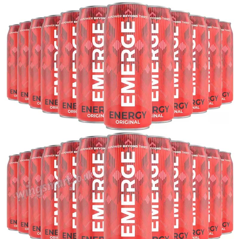 Emerge Energy Drink 24 x 250ml Mixed Fruit Flavour Cans