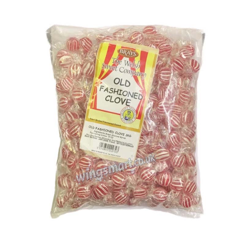 Brays Old Fashioned Clove Drops Wrapped (1.37kg or 2.75kg)