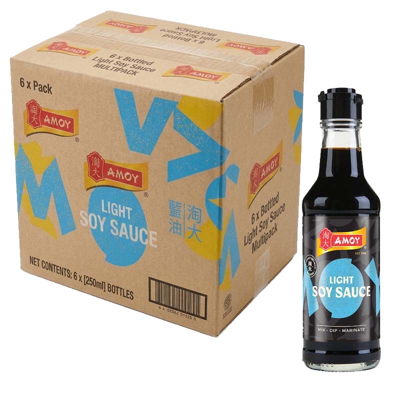 Amoy Light Soy Sauce 150ml (Pack of 6) – Chinese Cooking Sauce