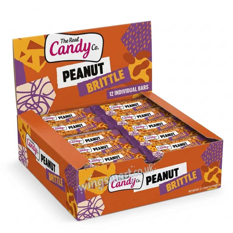 The Real Candy Co. Peanut Brittle Bar 100g (Box Of 12)