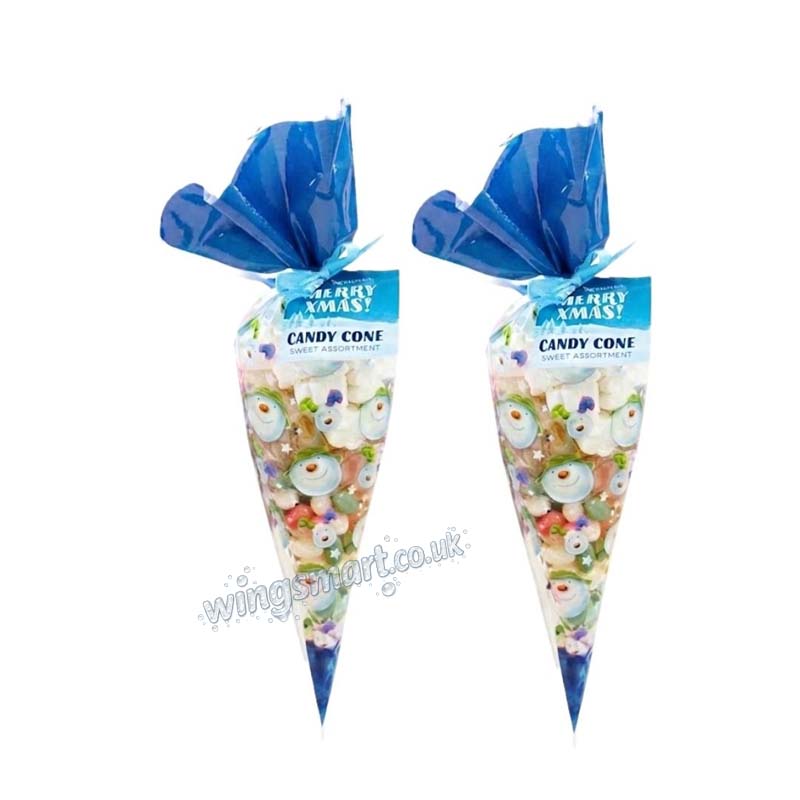 Snowman & Snowdog Candy Cones 18 x 150g Fullbox