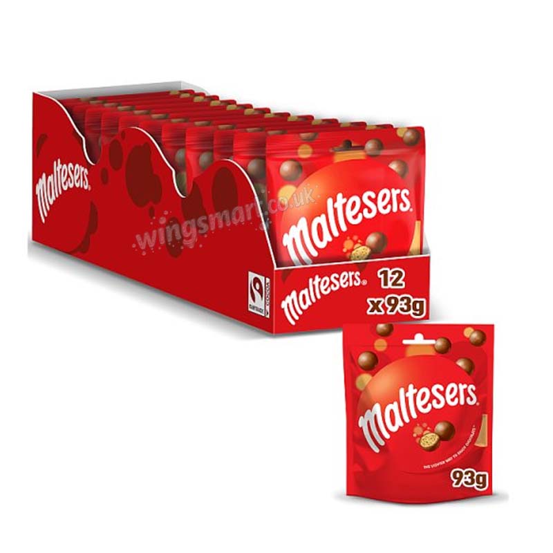 Maltesers Milk Chocolate Bag 93g (06 Or 12 Packs)