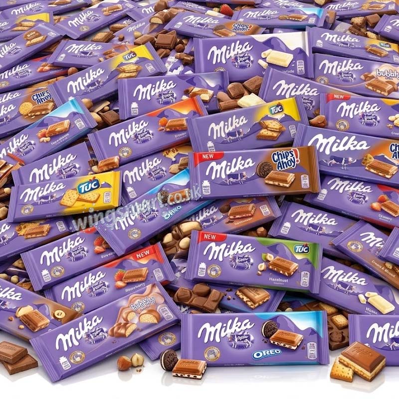 Milka Random mixed Variety of flavours (6,12 & 24 Bars)