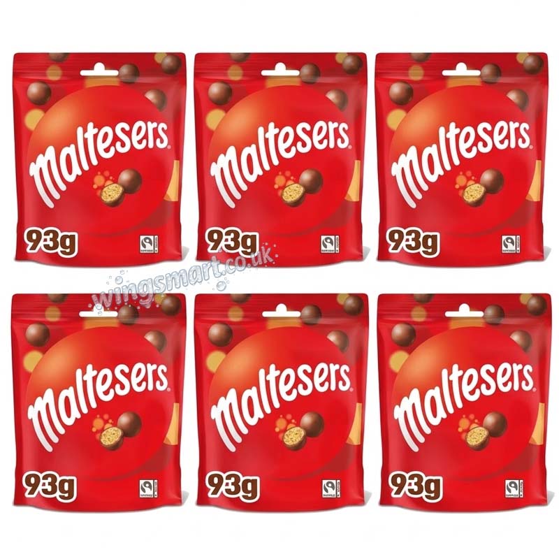 Maltesers Milk Chocolate Bag 93g (06 Or 12 Packs)