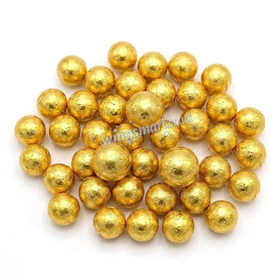 Solid Milk Chocolate Gold Foil Balls 1kg - 5kg