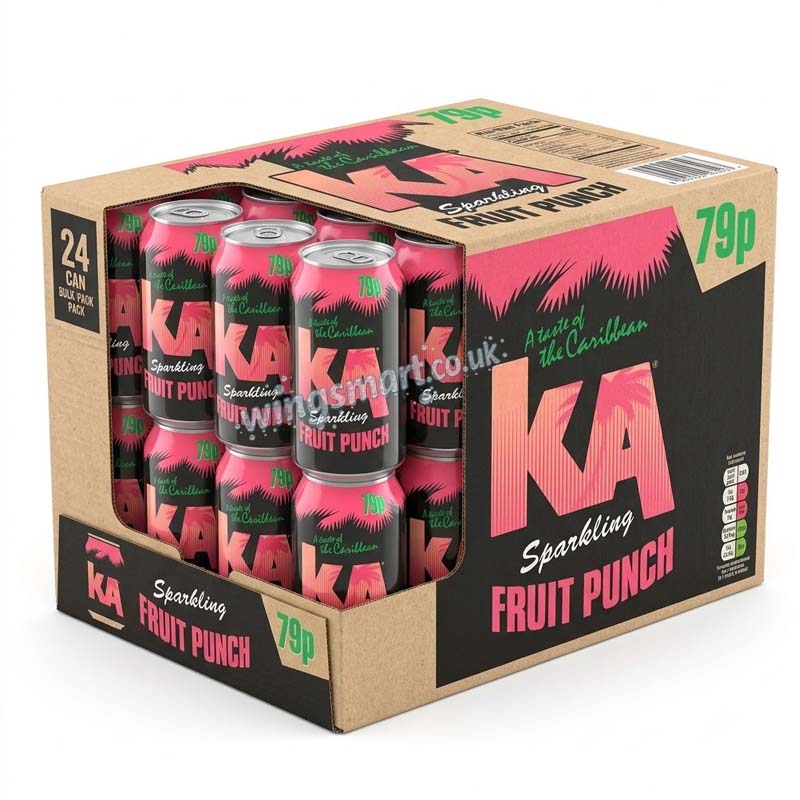 KA Sparkling Soft Drink 24x330ml PMP Variety of Flavours Fullcase