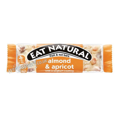 Eat Natural Almond & Apricot with a Yoghurt Coating Fruit & Nut Bars 40g (Pack of 12)