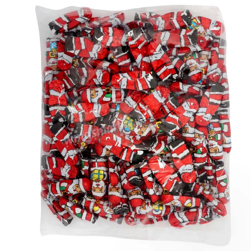 Solid Milk Chocolate Santas Bag 1kg Full bag