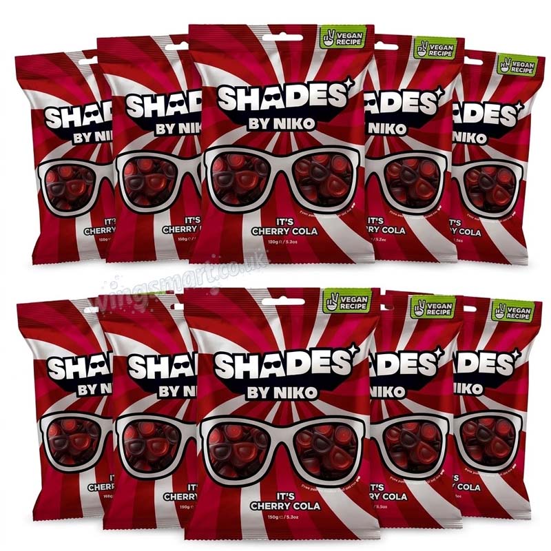 Shades by Niko it's Cherry Cola Flavour Sweets 150g (10 or 20 Packs)
