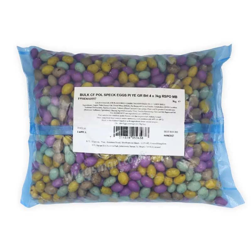 Chocolate Flavoured Speckled Mini Eggs Bag (1kg, 2kg, 3kg)