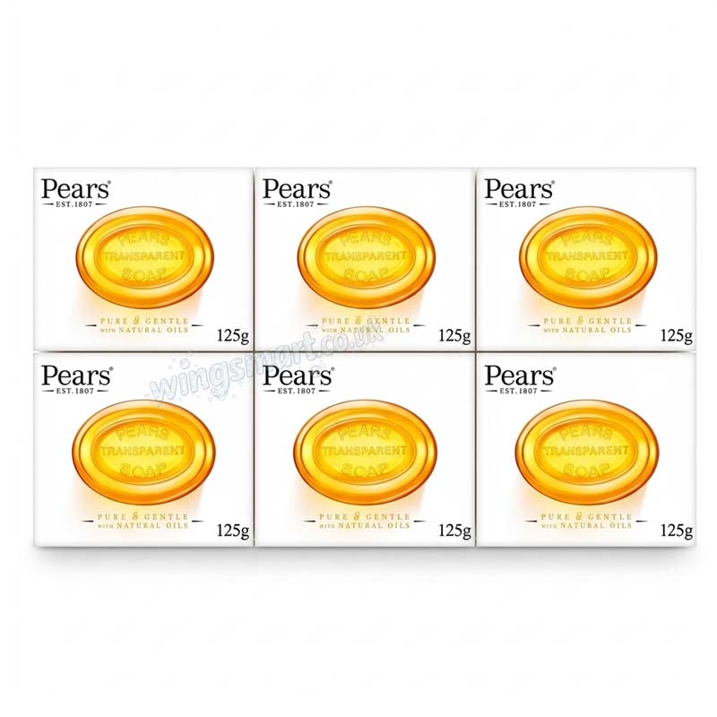 Pears Pure & Gentle Soap 125 g (6 or 12 Packs)