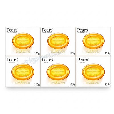 Pears Pure & Gentle Soap 125 g (6 or 12 Packs)