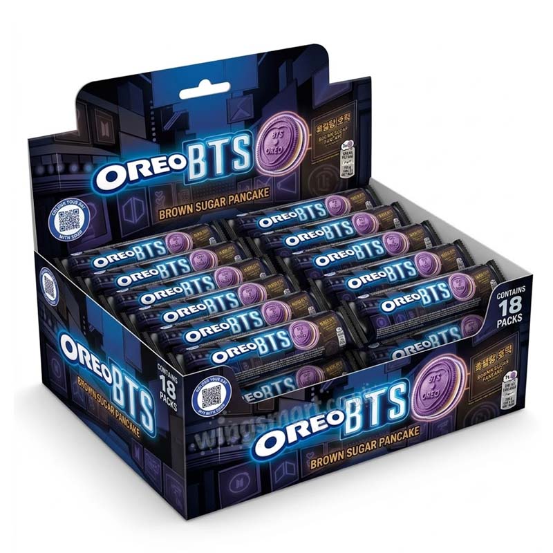 Oreo BTS Brown Sugar Pancake Cocoa Sandwich Biscuit 157g (8 or 16 Packs)