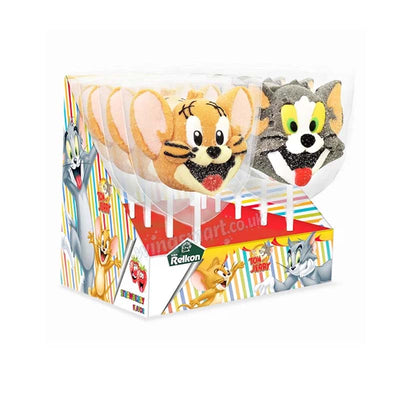 Tom & Jerry Candy Marshmallow Pops 45g (Pack of 12) – Fun Marshmallow Lollipops