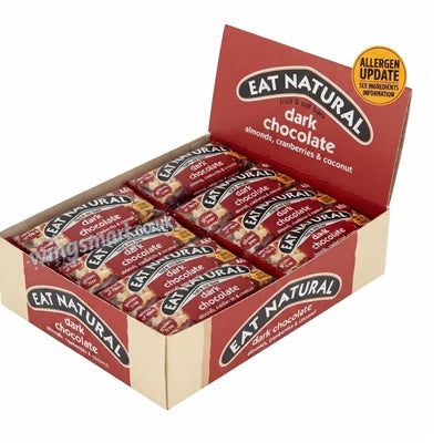 Eat Natural Fruit & Nut Bars Dark Chocolate 40g (Pack of 12)