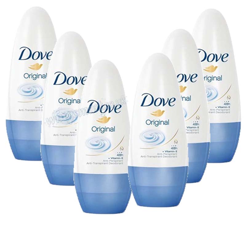 Dove Original Roll-On Deodorant 6 x 50ml