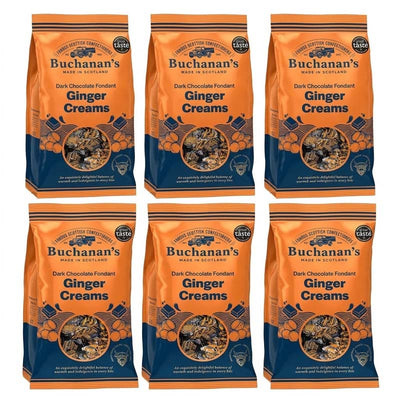 Buchanan's Dark Chocolate Fondant Ginger Creams 120g (Pack of 6 or 12)