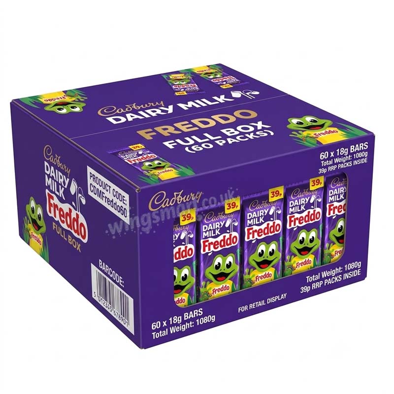 Cadbury Dairy Milk Freddo Chocolate Bar 18g (Pack of 60) Fullbox