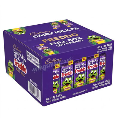 Cadbury Dairy Milk Freddo Chocolate Bar 18g (Pack of 60) Fullbox